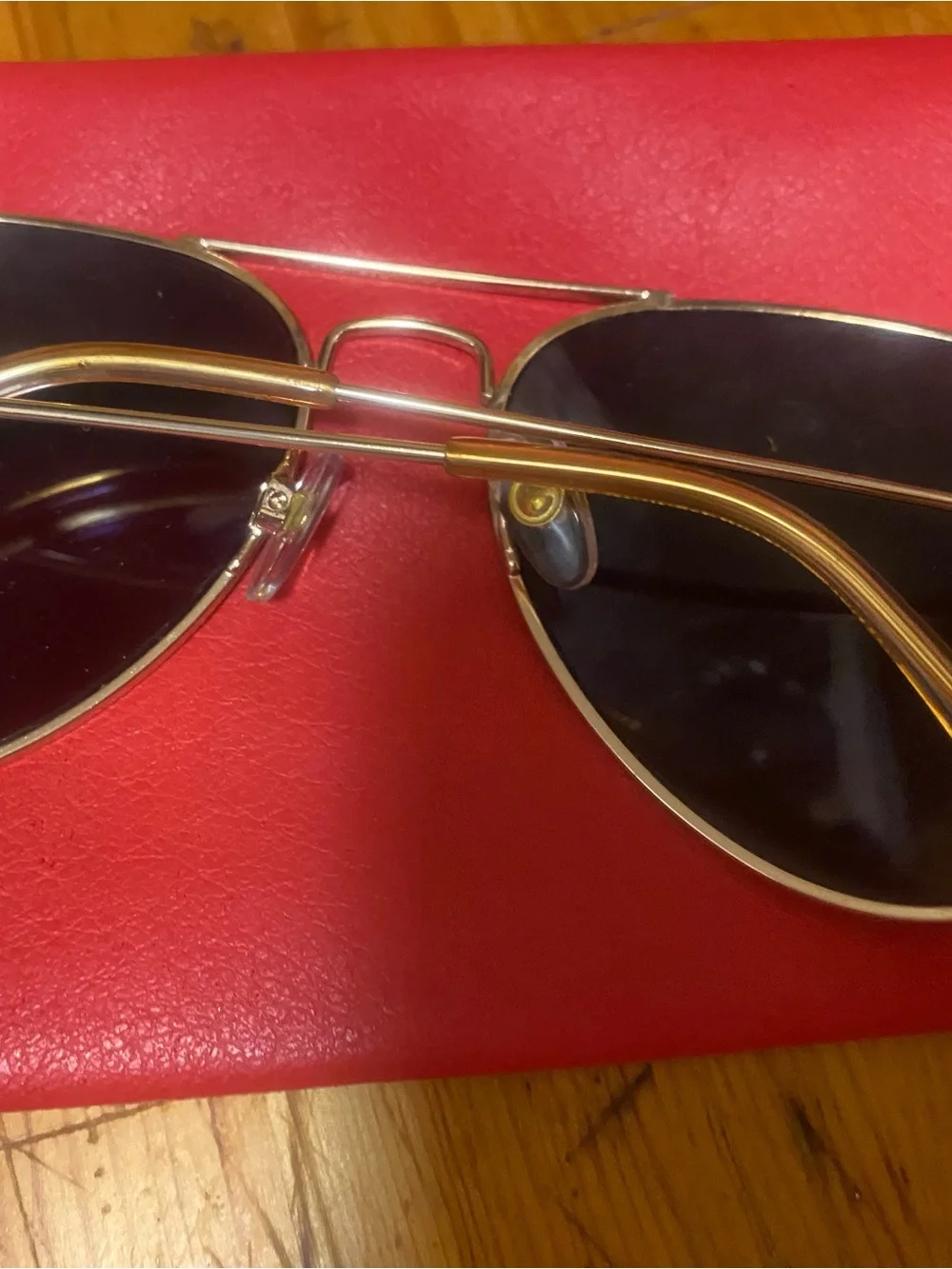 Panama jack Silver Aviator Sunglasses with Mirrored Blue-Green Lenses